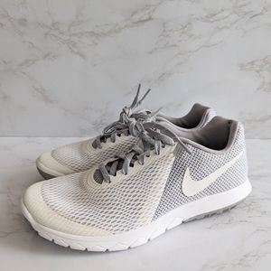 Nike Women's White and Gray Sneakers 7.5
